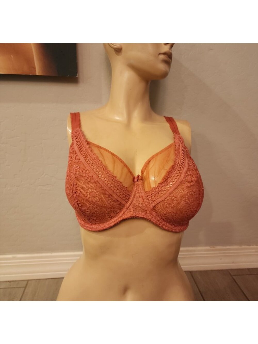 Freya Bra 34J Pink Underwire Unlined